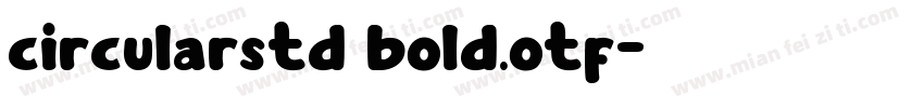 circularstd bold.otf字体转换